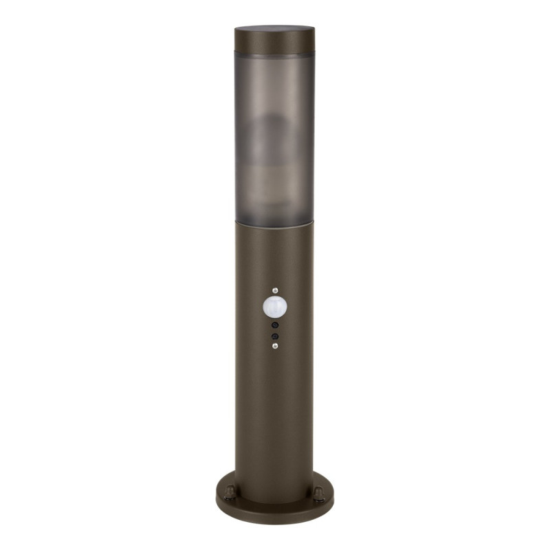 Borne extérieure Helsinki bronze avec détecteur de mouvement 45 cm E27 15 W EGLO