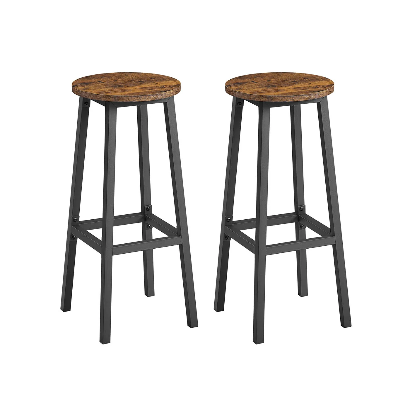Tabourets de bar élégants en métal pour cuisine et salon