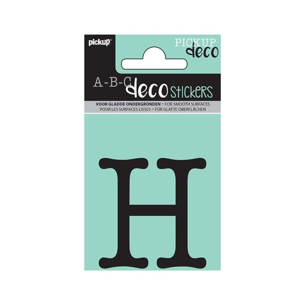 SKILT PICKUP ABC DECO MAUD 60 MM H SORT