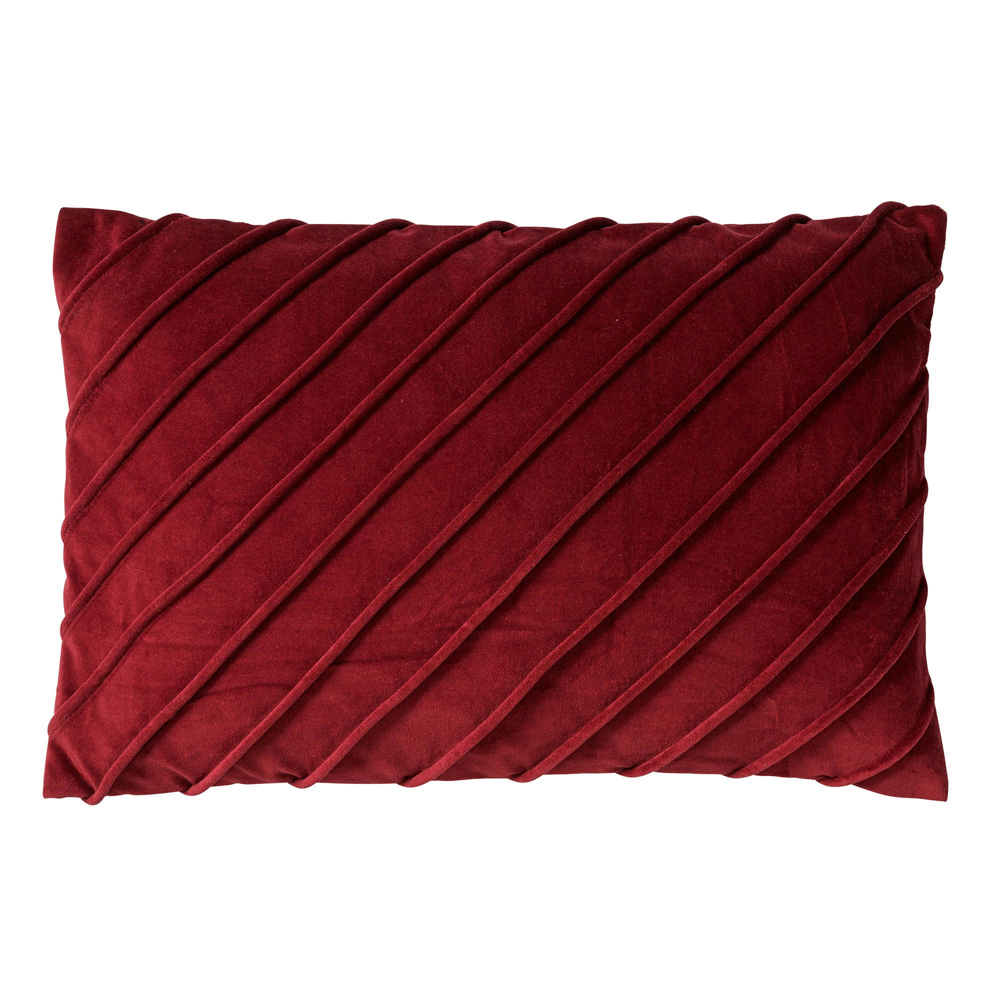 - Housse de coussin rouge en velours-40x60 cm uni