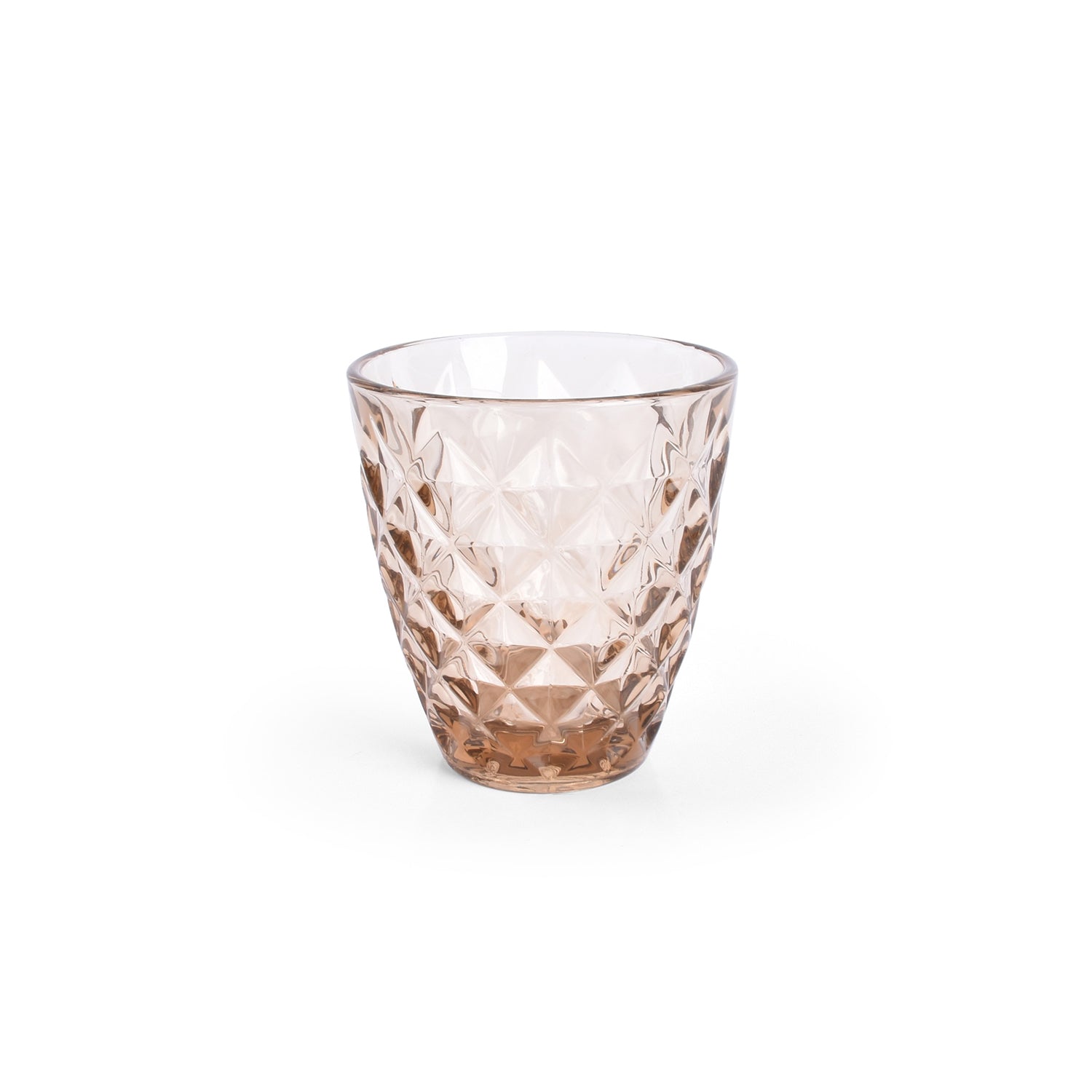 Salt & Pepper - Glas 22cl oker Prisma - Set van 4