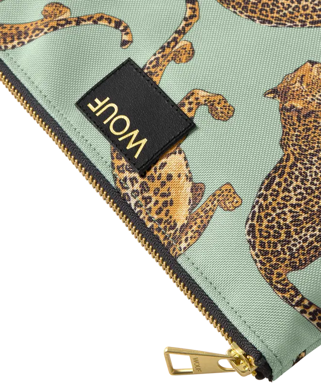 Kosmetiktasche Emerald Leopard