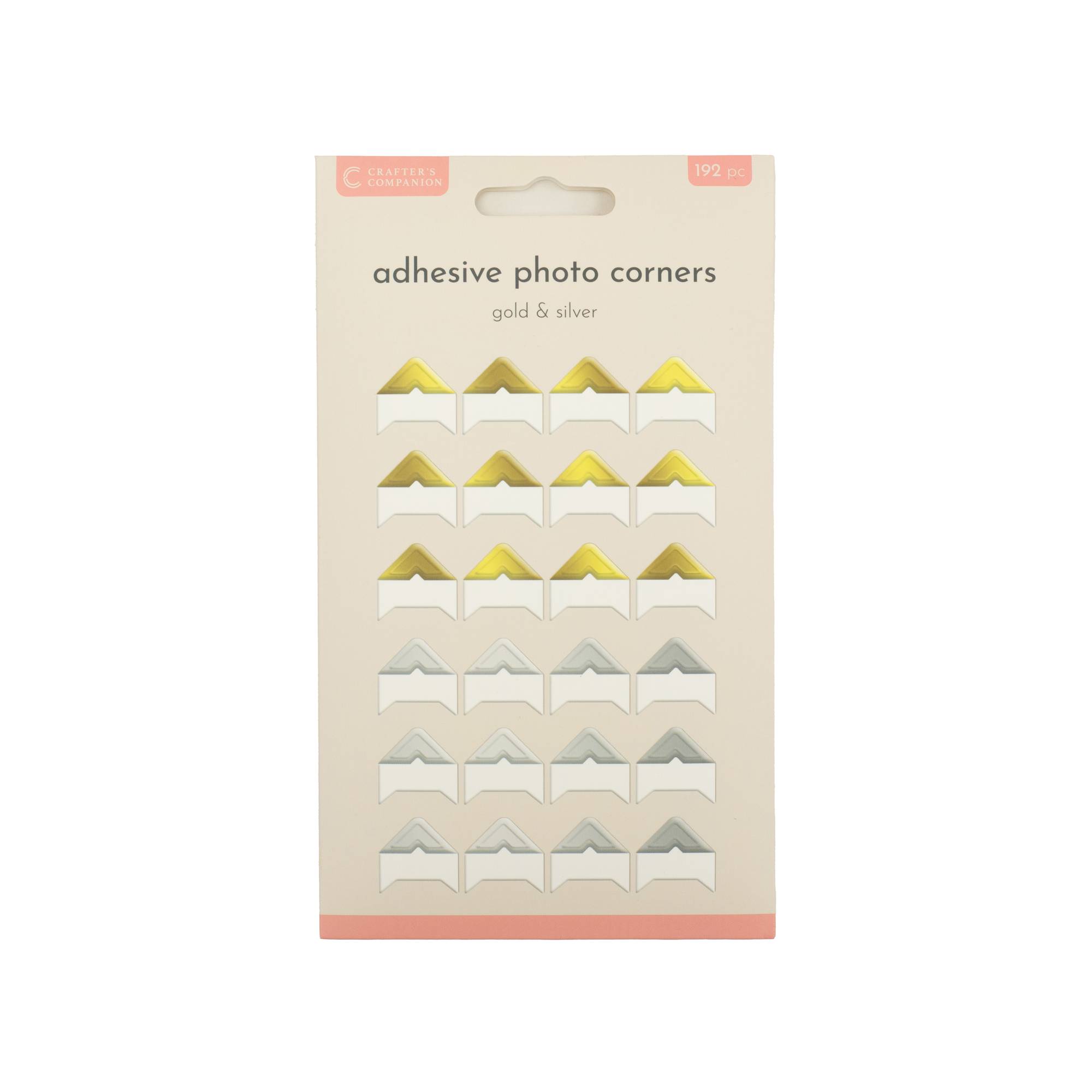 Crafter’s Companion Gold and Silver Photo Corners 192 Pack