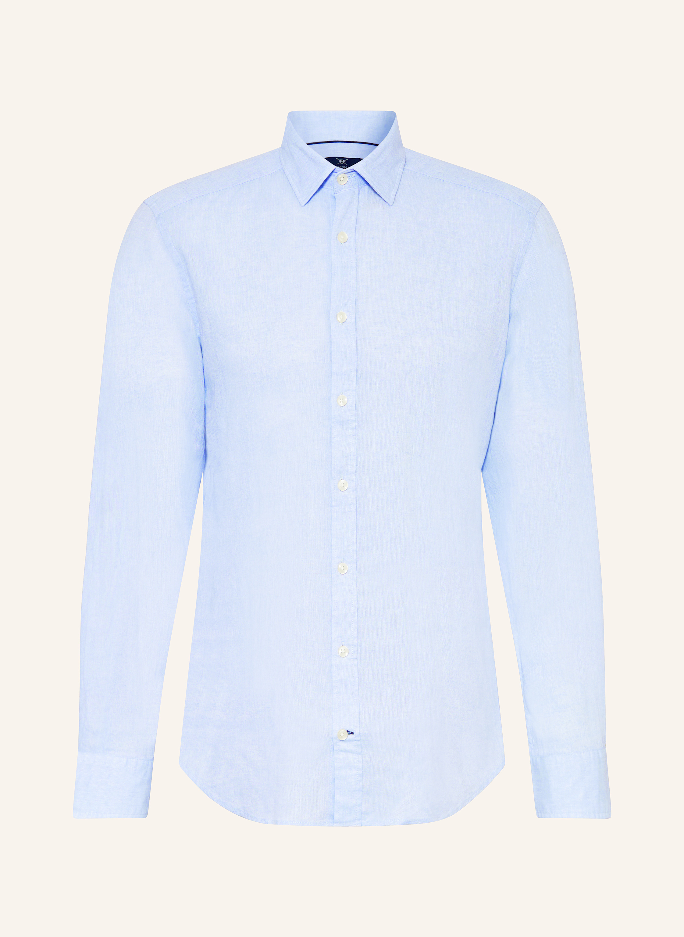 STROKESMAN'S Hemd Regular Fit mit Leinen