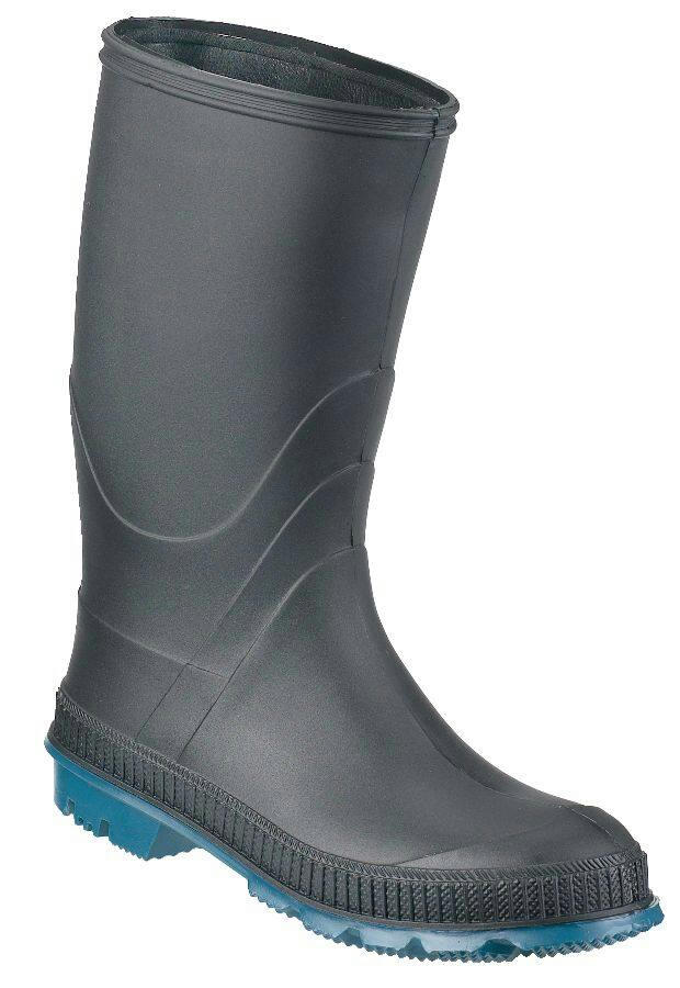 Women's Canadian-made Waterproof Rubber Rain Boots, Black