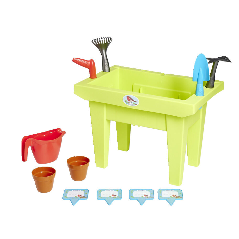 Jardinière enfant plastique avec 11 accessoires 43xH31x27cm