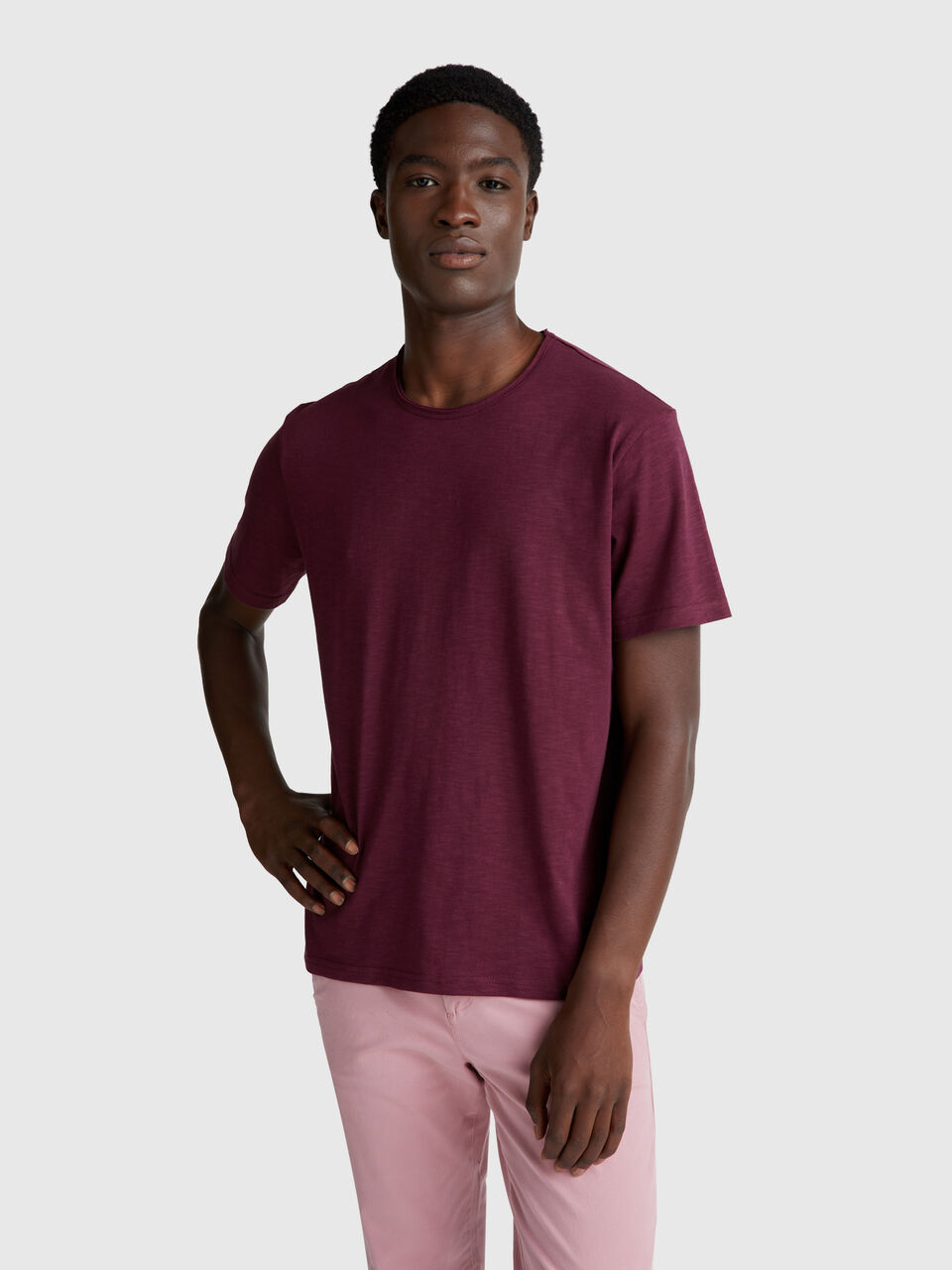 Slub cotton t-shirt