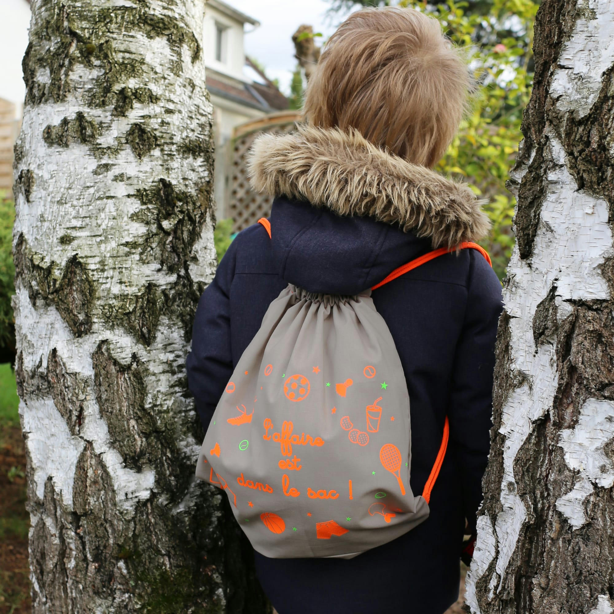 - Sac à dos enfants Beige 32cm