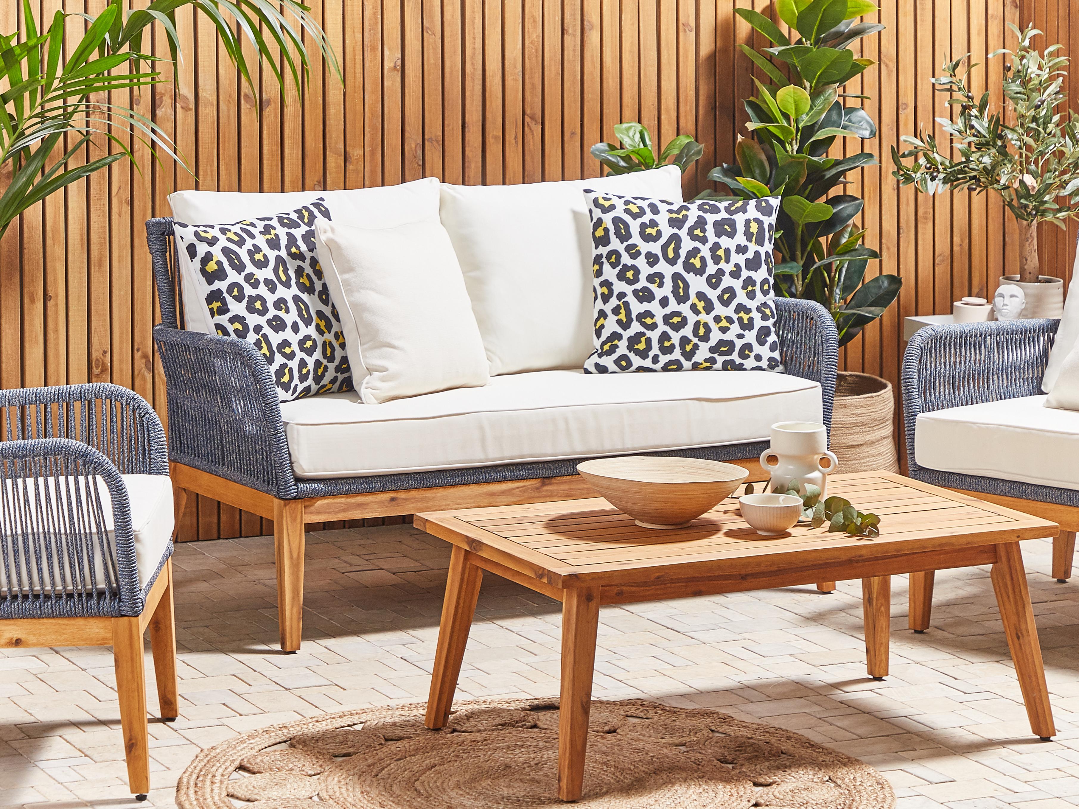 Set of 2 Outdoor Cushions KARDITSA Animal Pattern 45 x 45 cm Multicolour