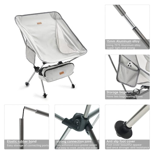 NNEOBA Folding Chair Ultralight Detachable