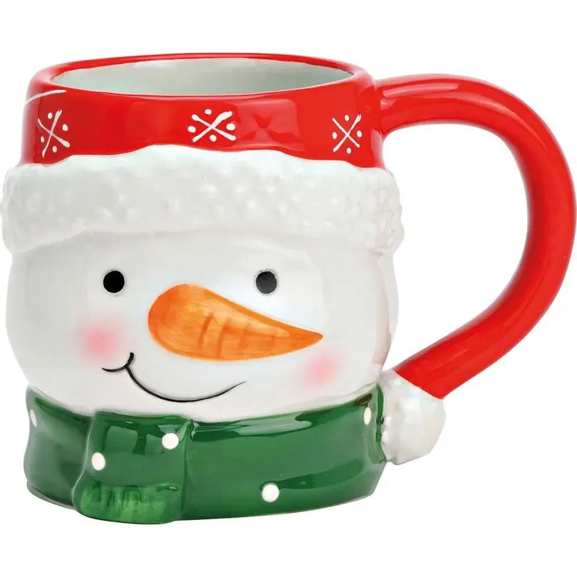 Tasse 6er-Set Schneemann
