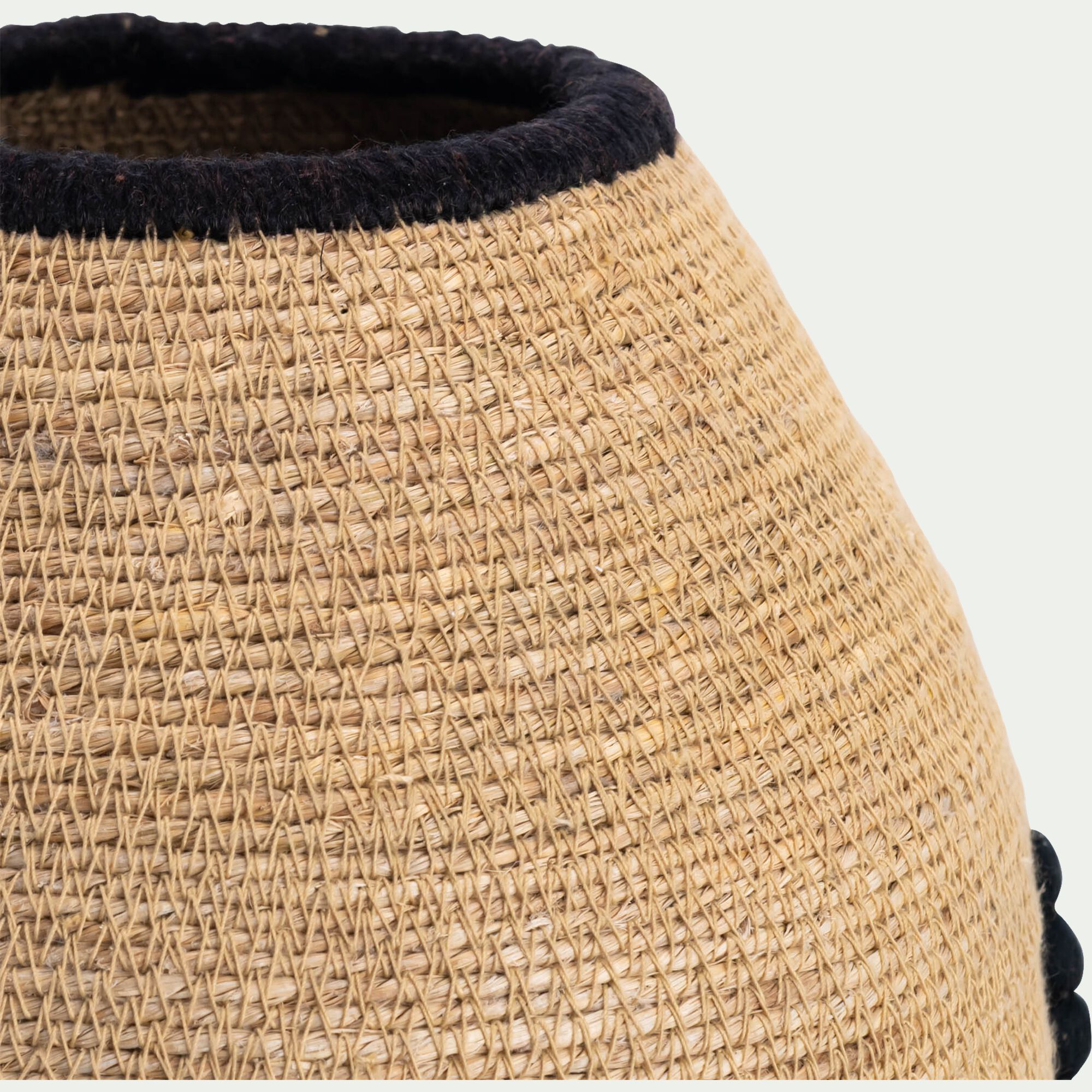 LAUROUX - Vase en jonc de mer H30cm - naturel
