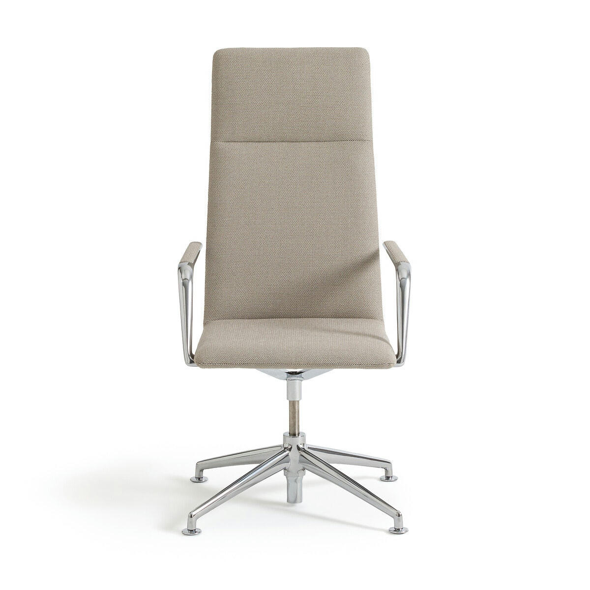 Fauteuil bureau aluminium et inserts laine, Torino