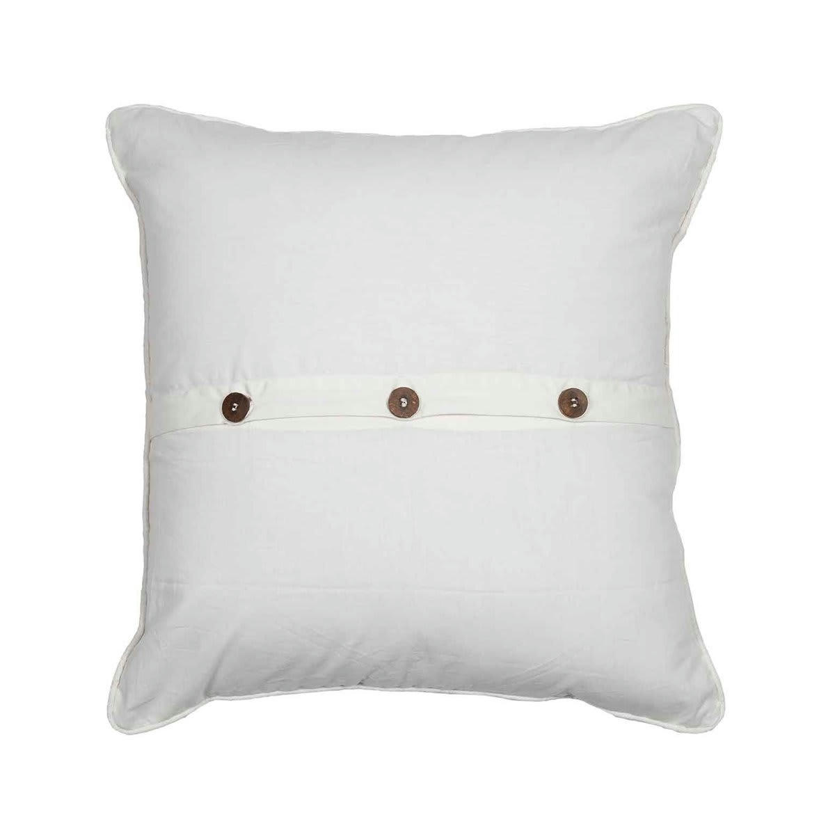 TEKSADA HORIZON - Coussin en lin/coton lavé  anthracite 45x45 cm