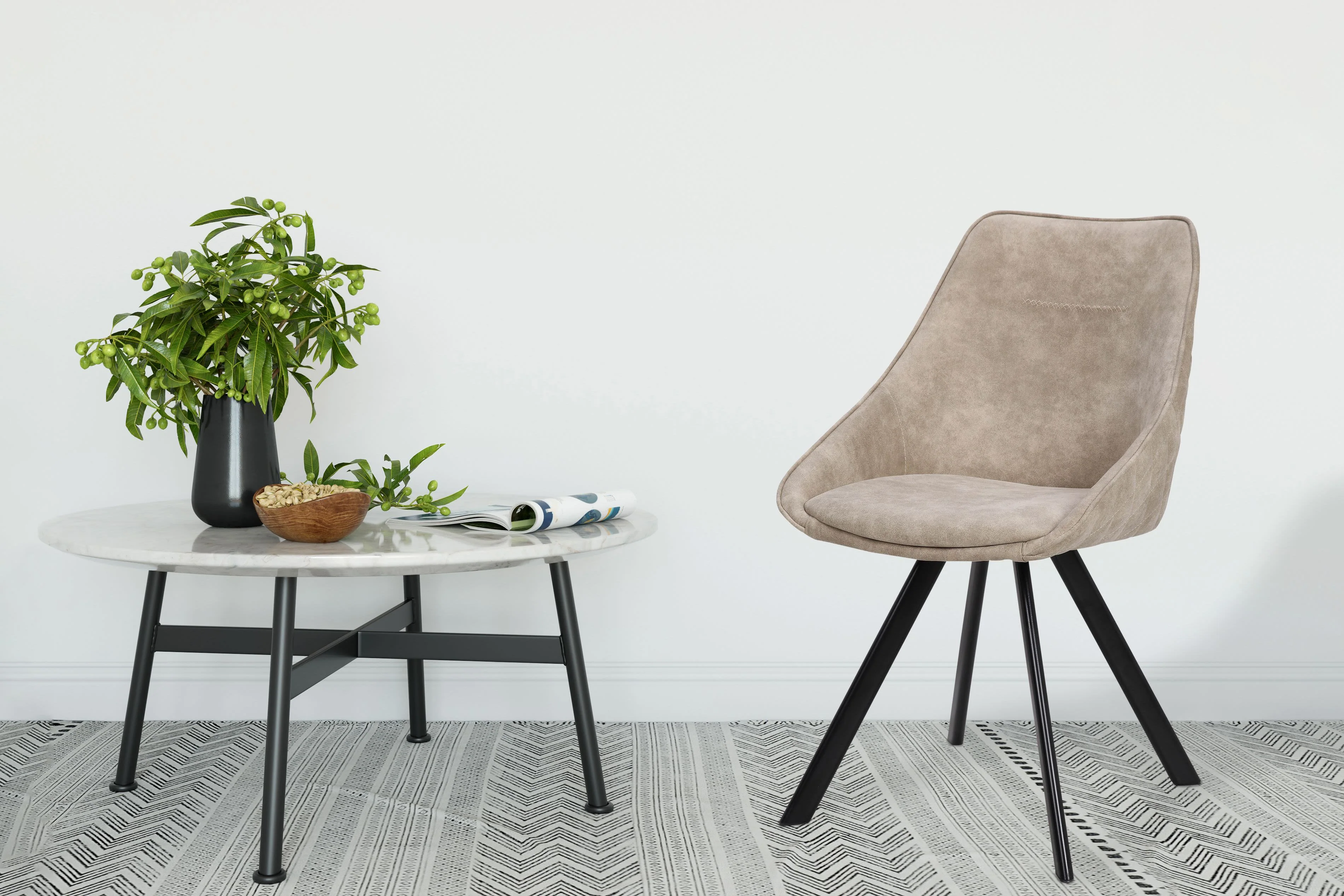 Set van 2 eetkamerstoelen Lucky