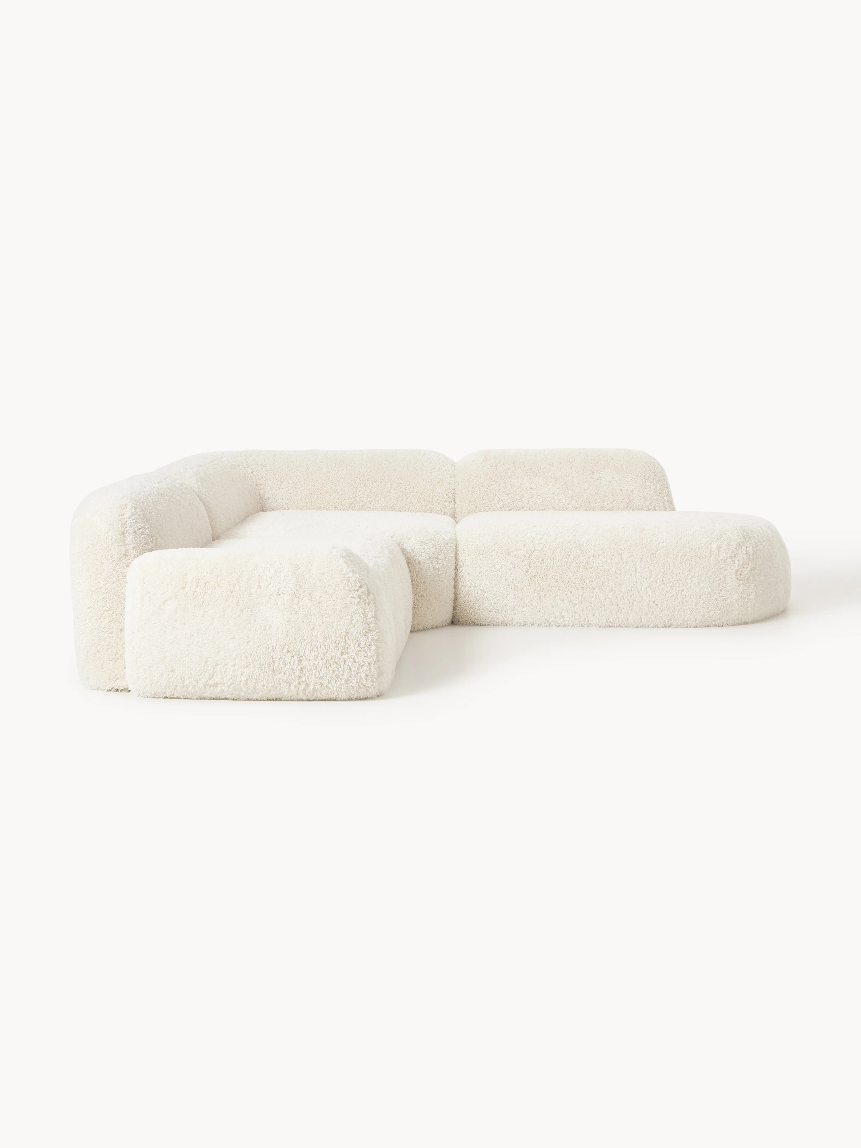 Modulares Teddy-Ecksofa Wolke (4-Sitzer) mit Chaiselongue