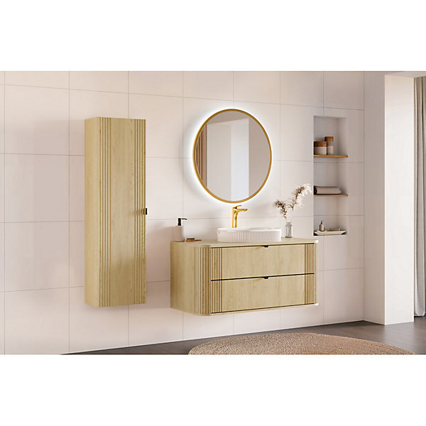 Ensemble de salle de bain KORI : meuble sous vasque 120cm et plan vasque