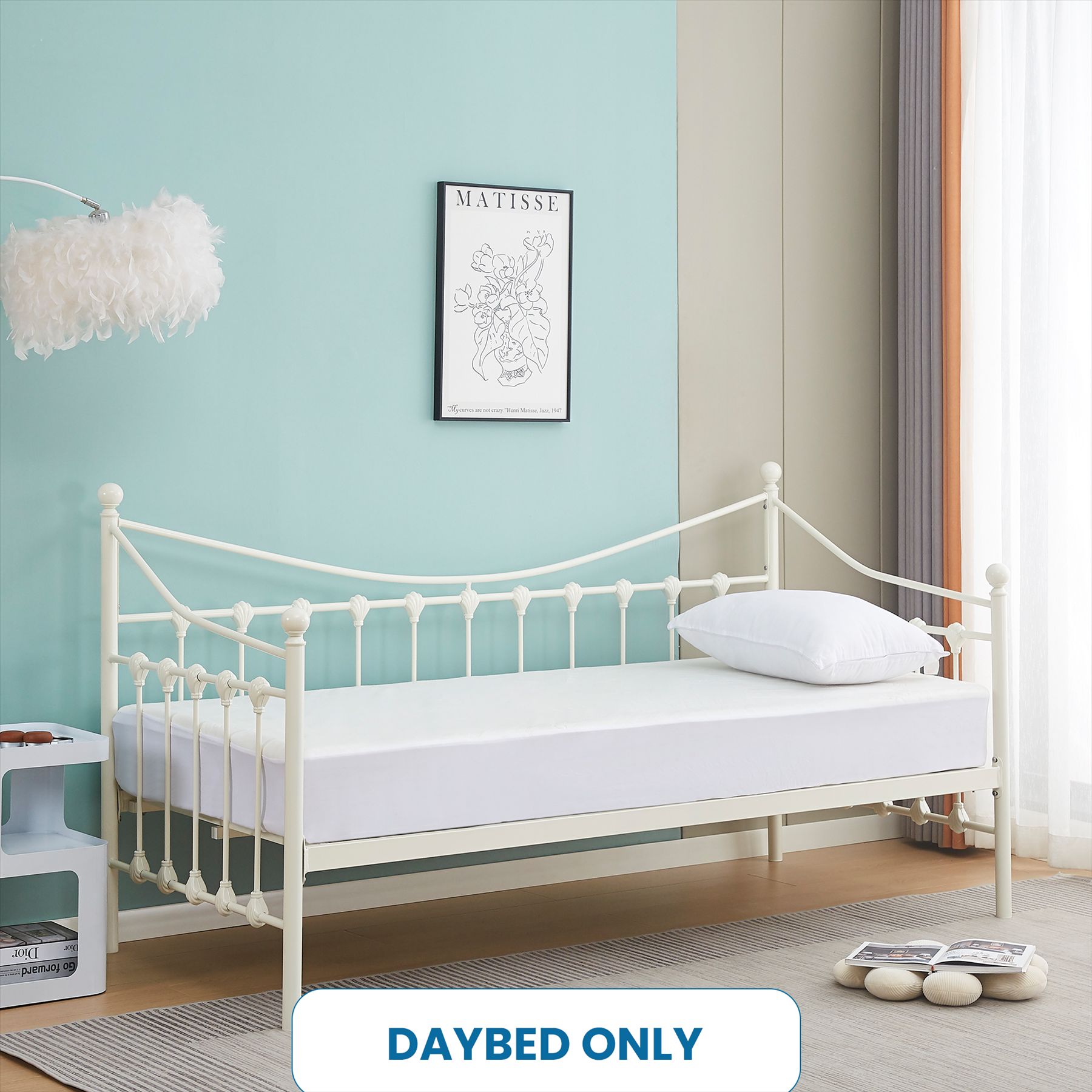 KOSY KOALA Bunk Bed Kids White 3ft Single Pine Wooden Children Bedroom Furniture