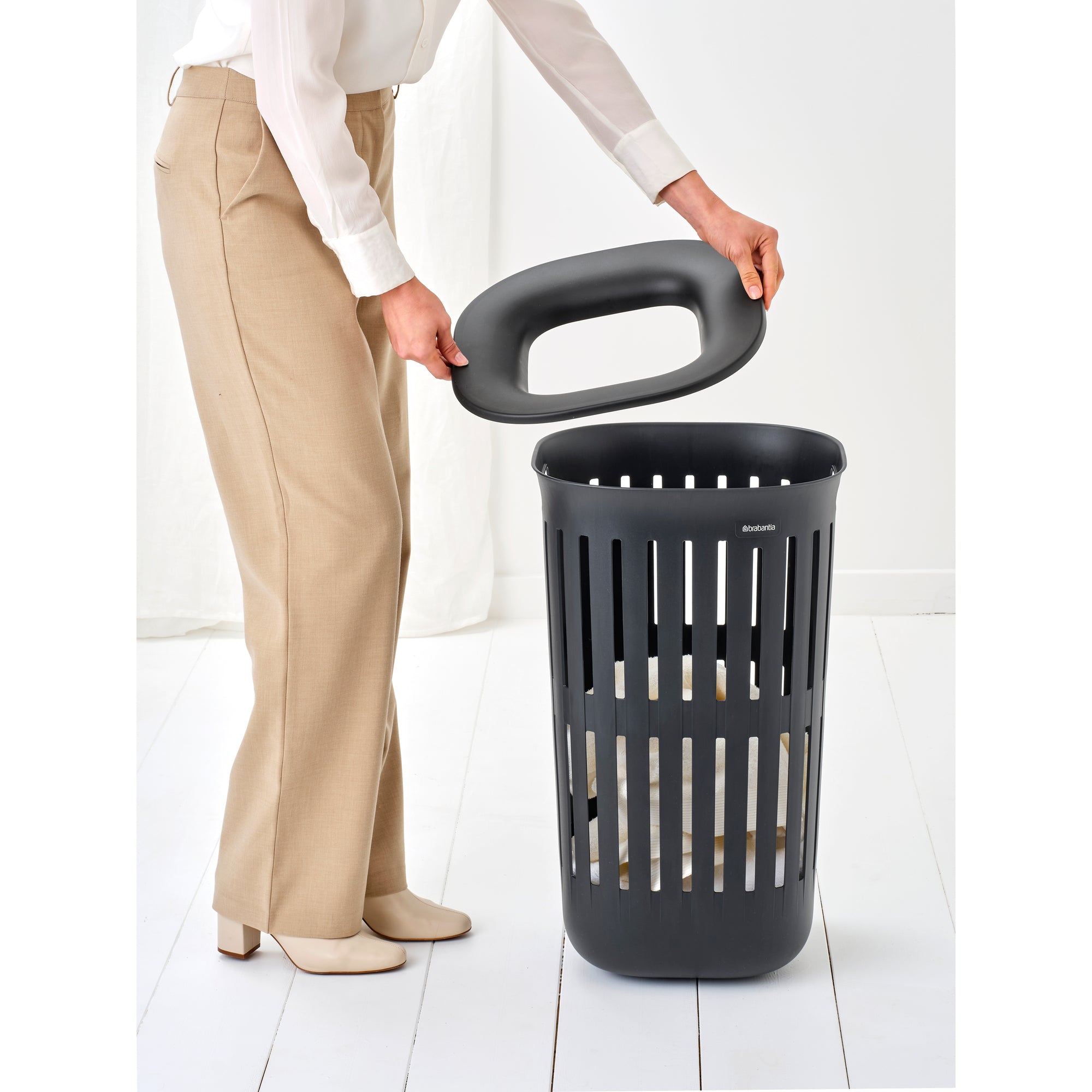 Brabantia Collect-It Wasmand 55 liter, set van 2 - Black