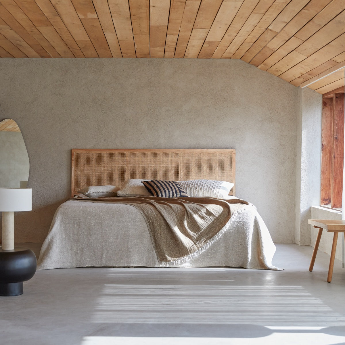 Tikamoon - Hoofdbord van rotanstengels 200 Adèle