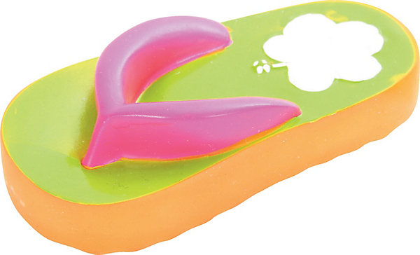 Jouet pour chien forme tong, en vinyl, 12cm