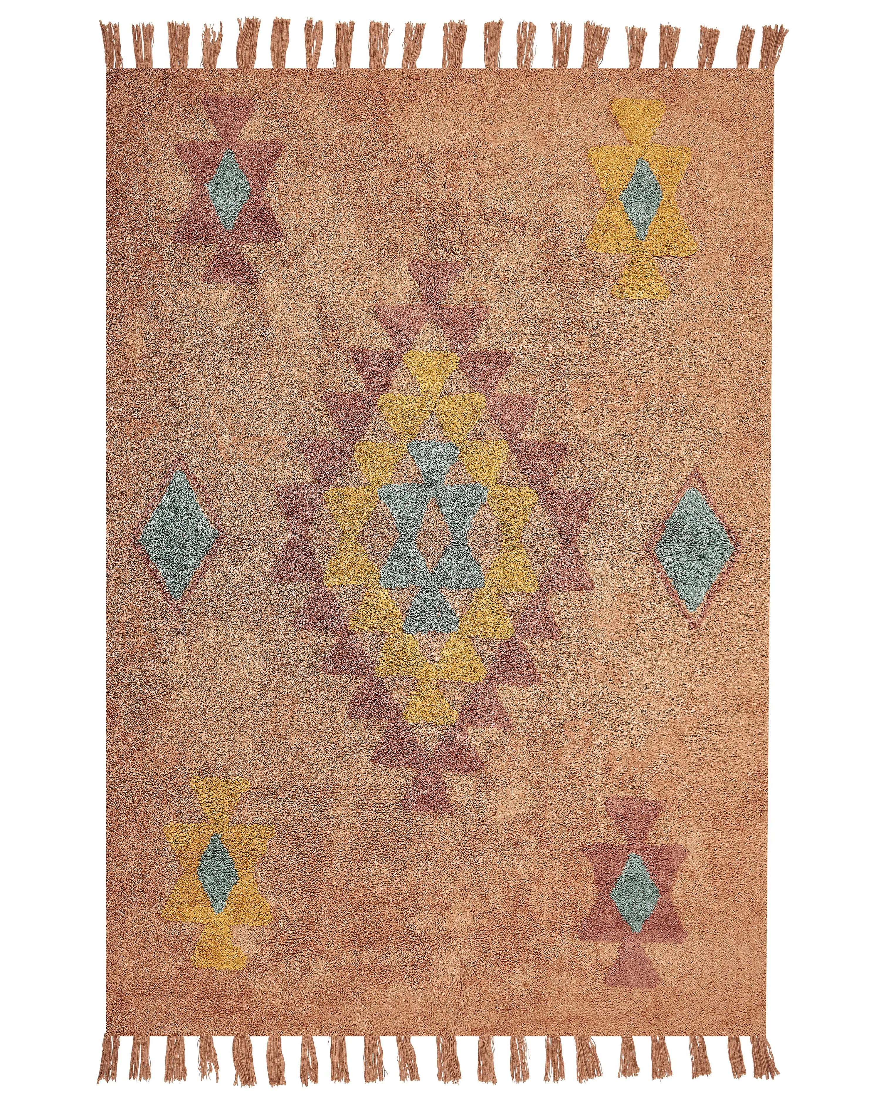 Rug IGDIR Orange 140 x 200 cm Cotton