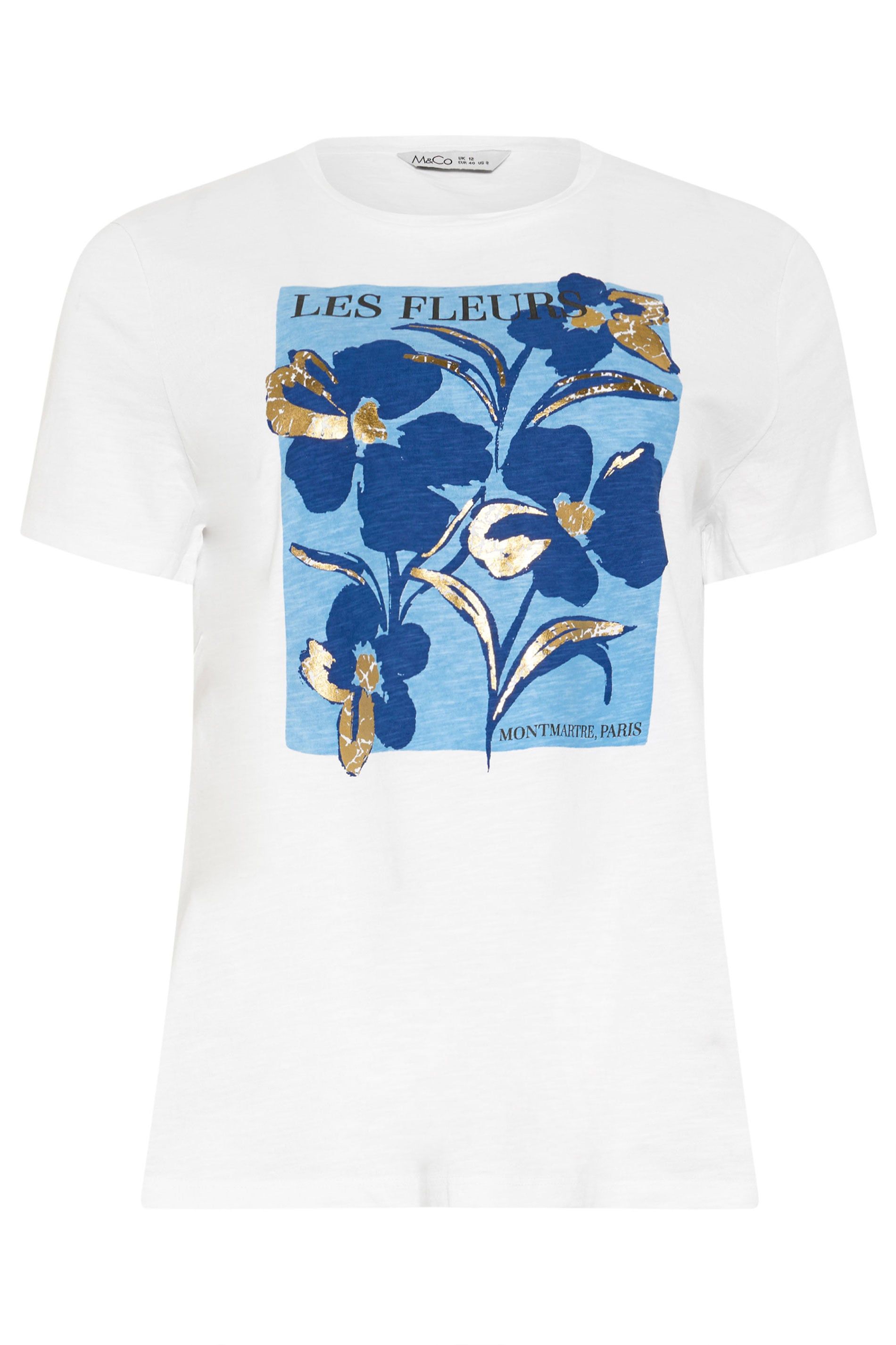 M&Co Graphic Print Cotton T-Shirt