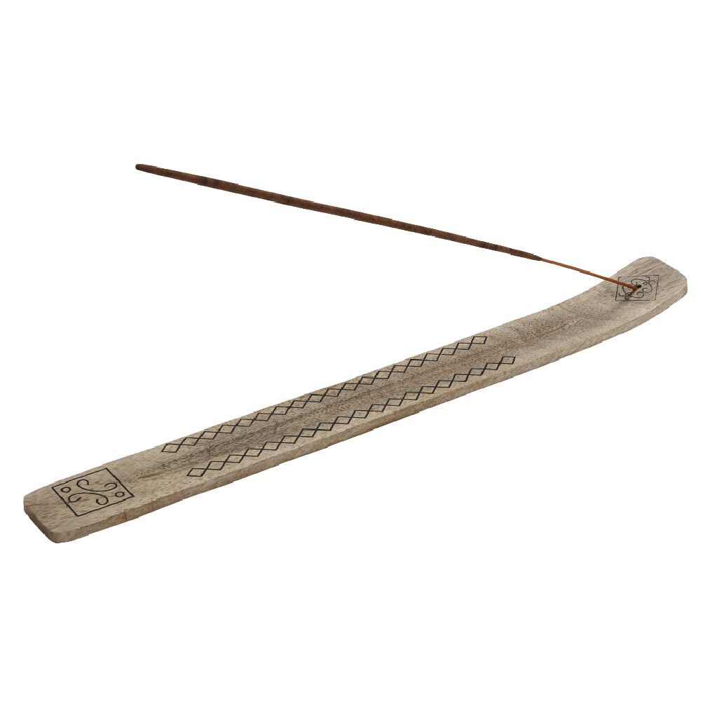 Porte encens design ethnique en bois
