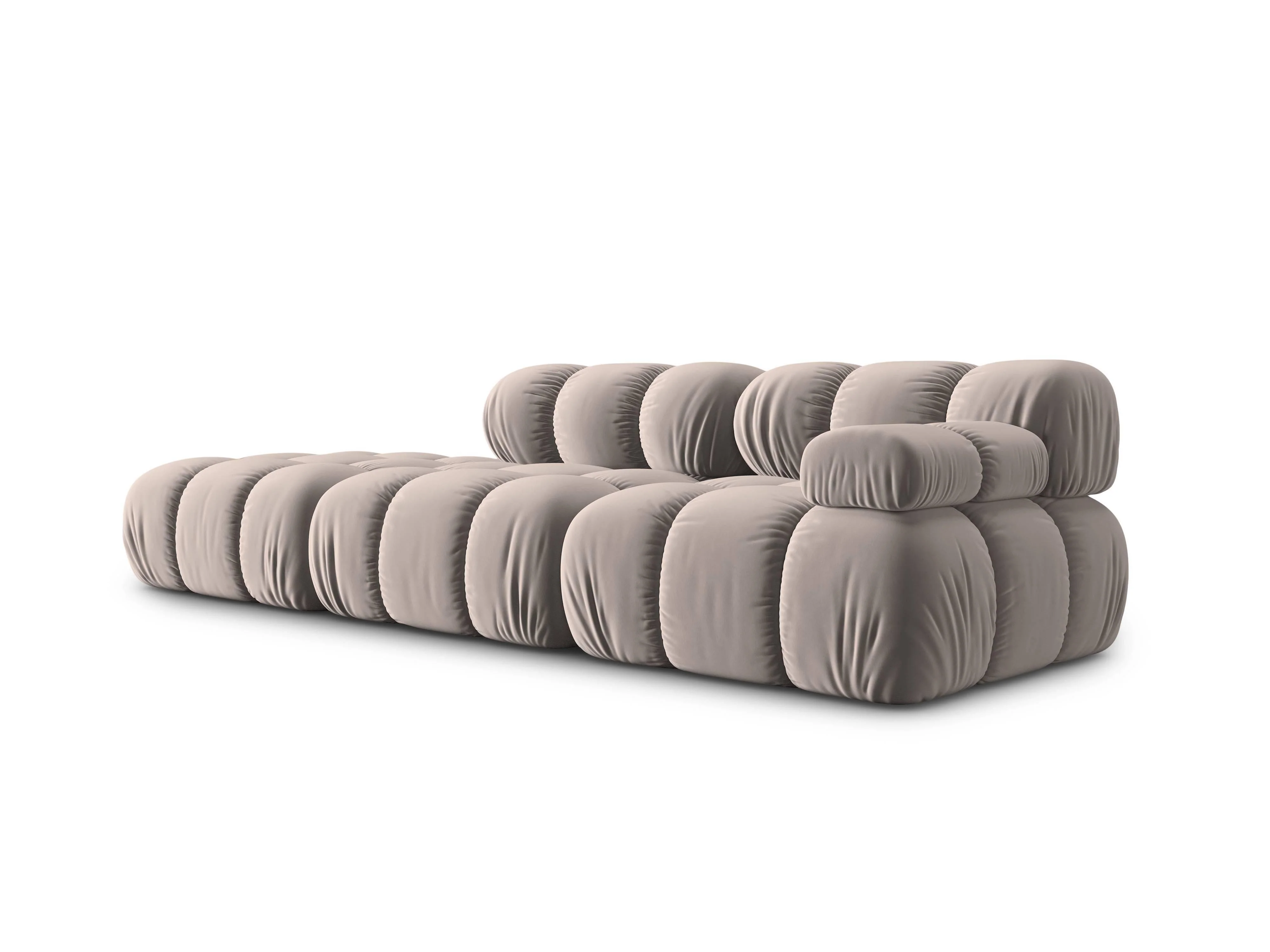 Modulaire 3-zitsbank Tropea links velvet