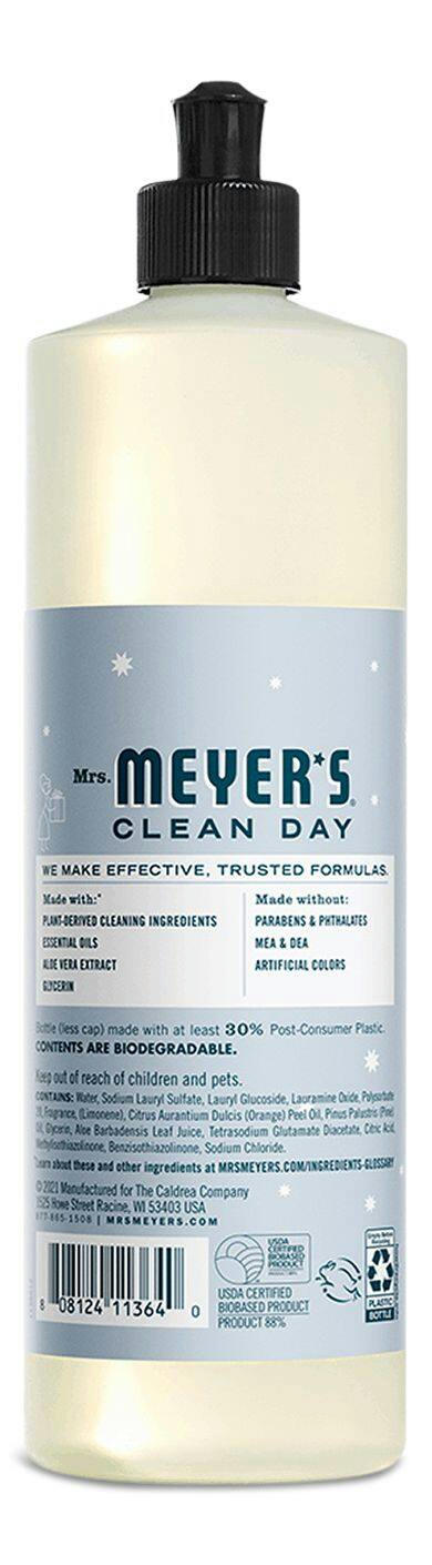 Mrs. Meyer's Clean Day Liquid Dish Soap, Snowdrop Scent, 473-ml