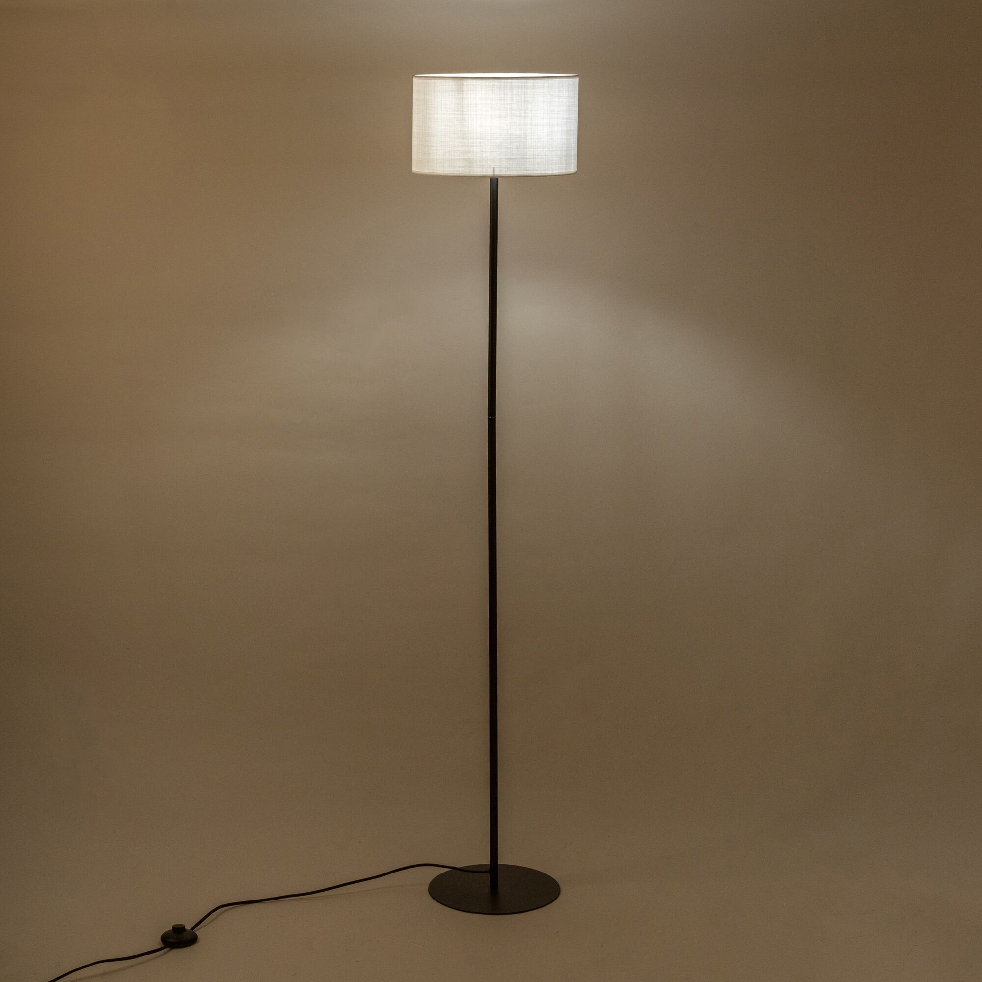 NANS - Lampadaire en métal - blanc capelan D30cm