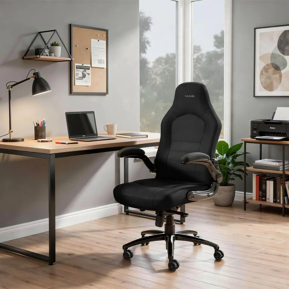 tectake Bureaustoel Springsteen , Zwart