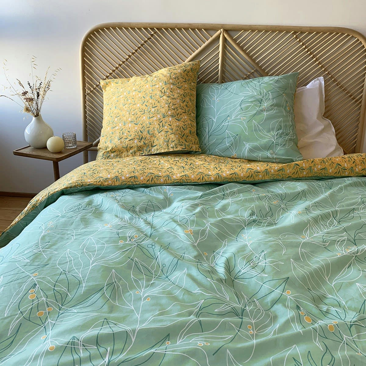 CHAMPA - Housse de couette bio 260x240cm + 2 taies