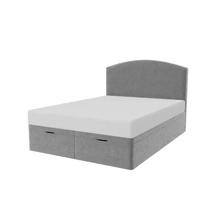 Millbrook Archer Double Fabric End Lift Ottoman Bed - Grey