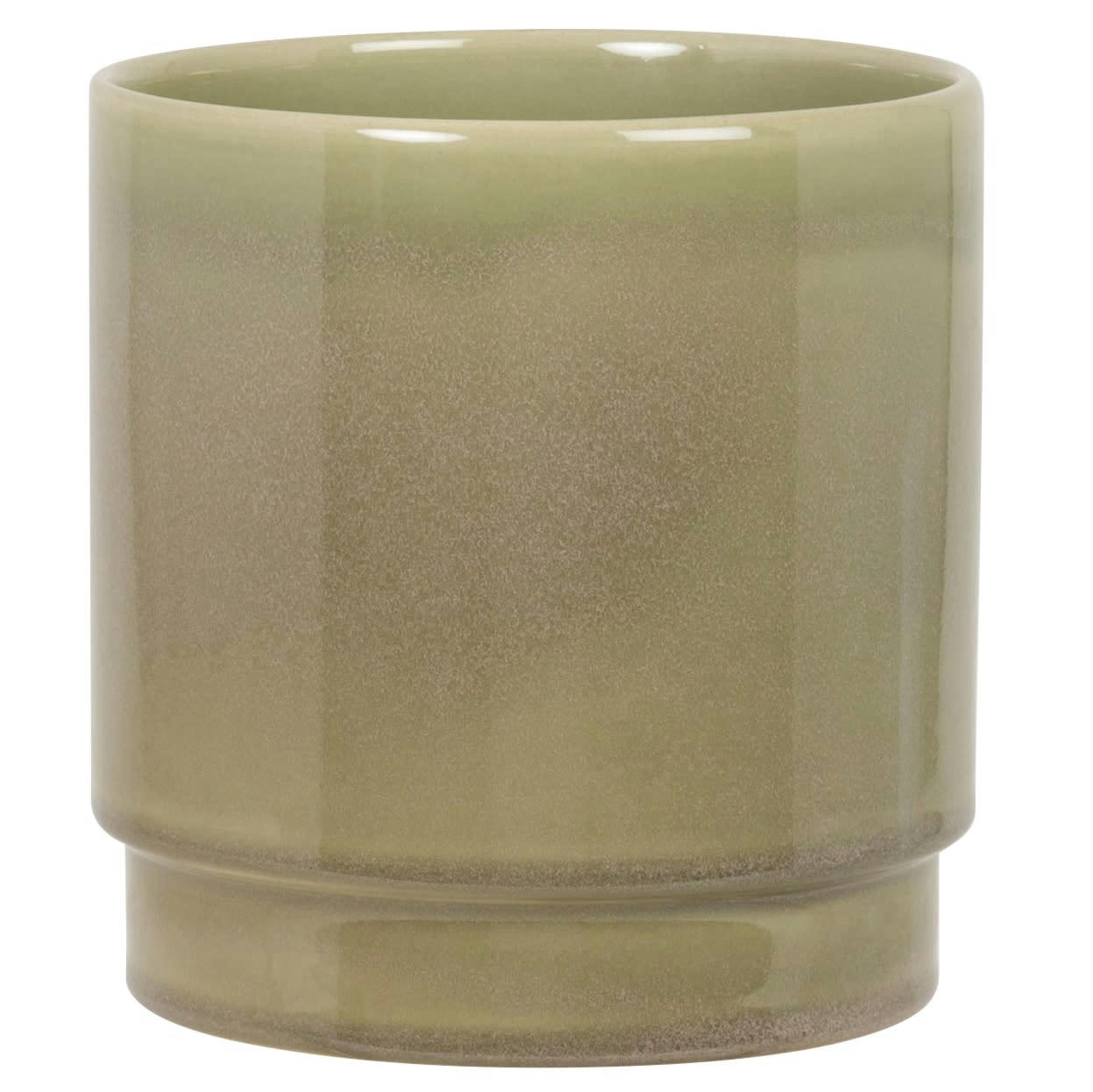 FERNANDE - Cache-pot en terre cuite verte H16