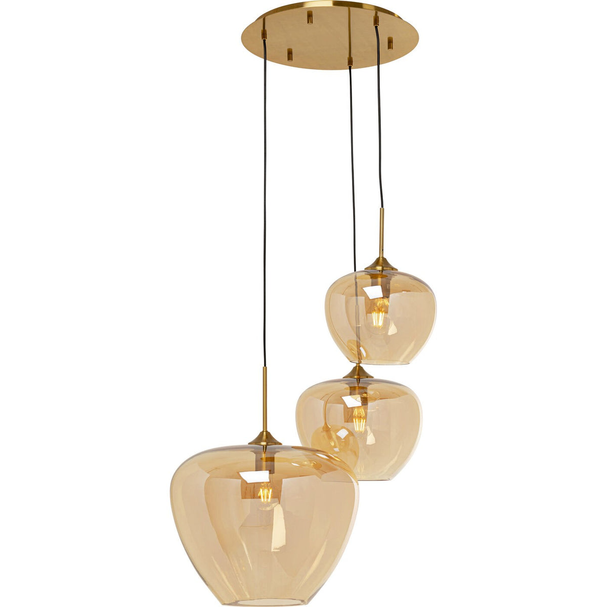 Kare Design Hanglamp Sphere 3 amber