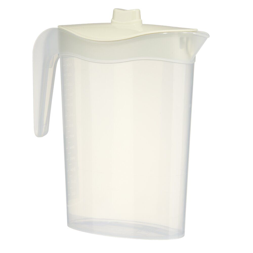 Pichet plastique 1,5L Bristol 15x10xH23cm (3 modèles)