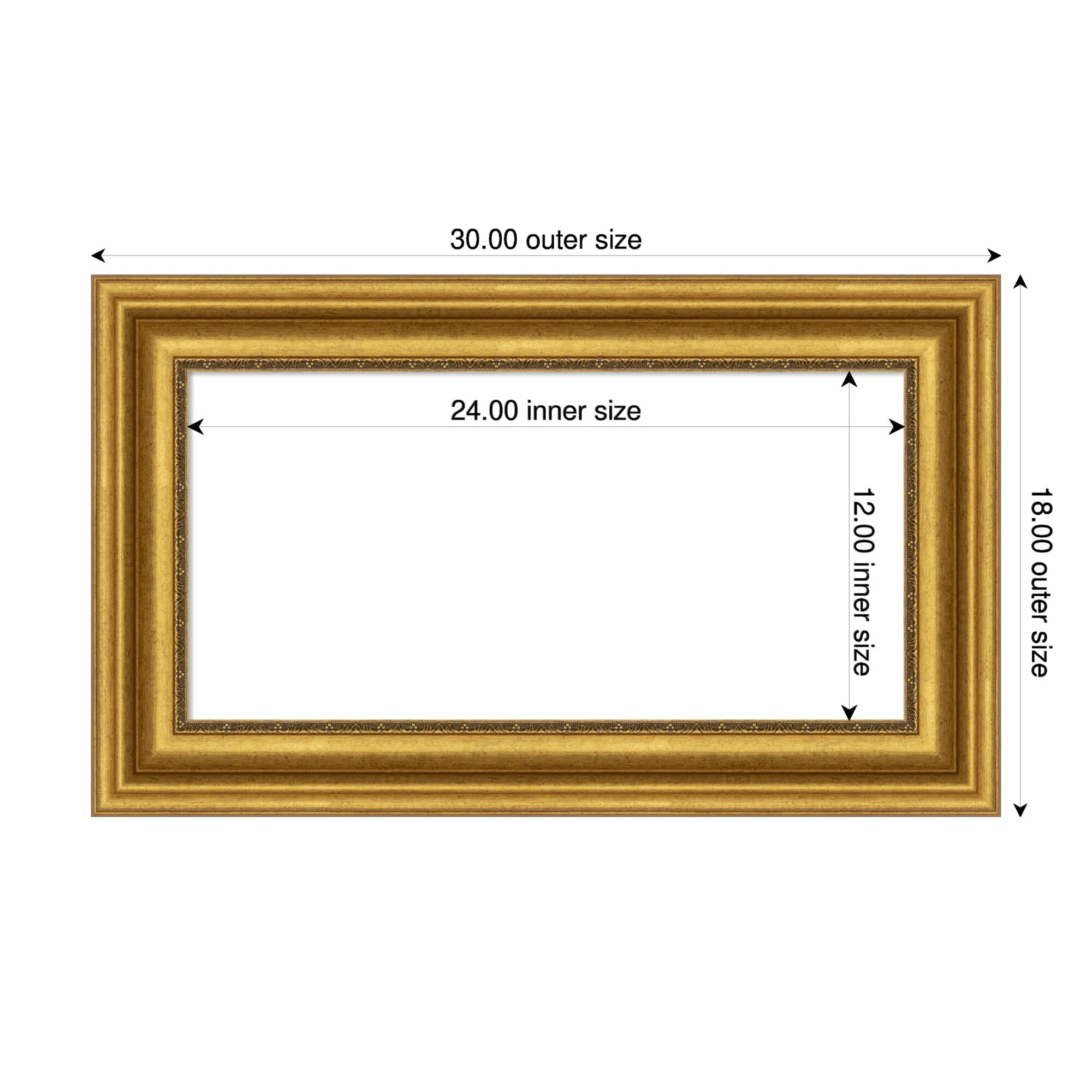 Amanti Art Parlor Black Framed Dry Erase Magnetic Board