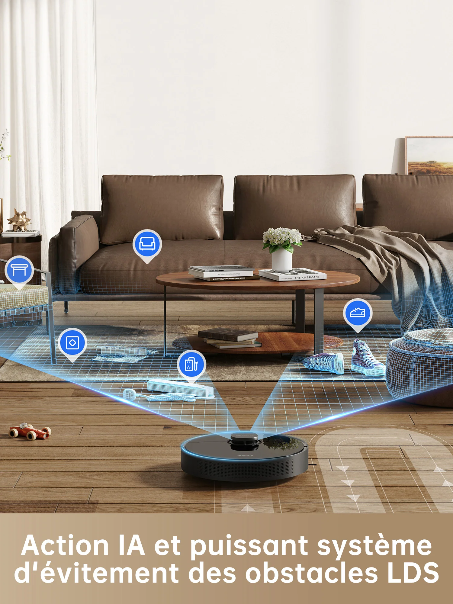 Dreame D10s Pro robot aspirateur avec fonction d'essuyage