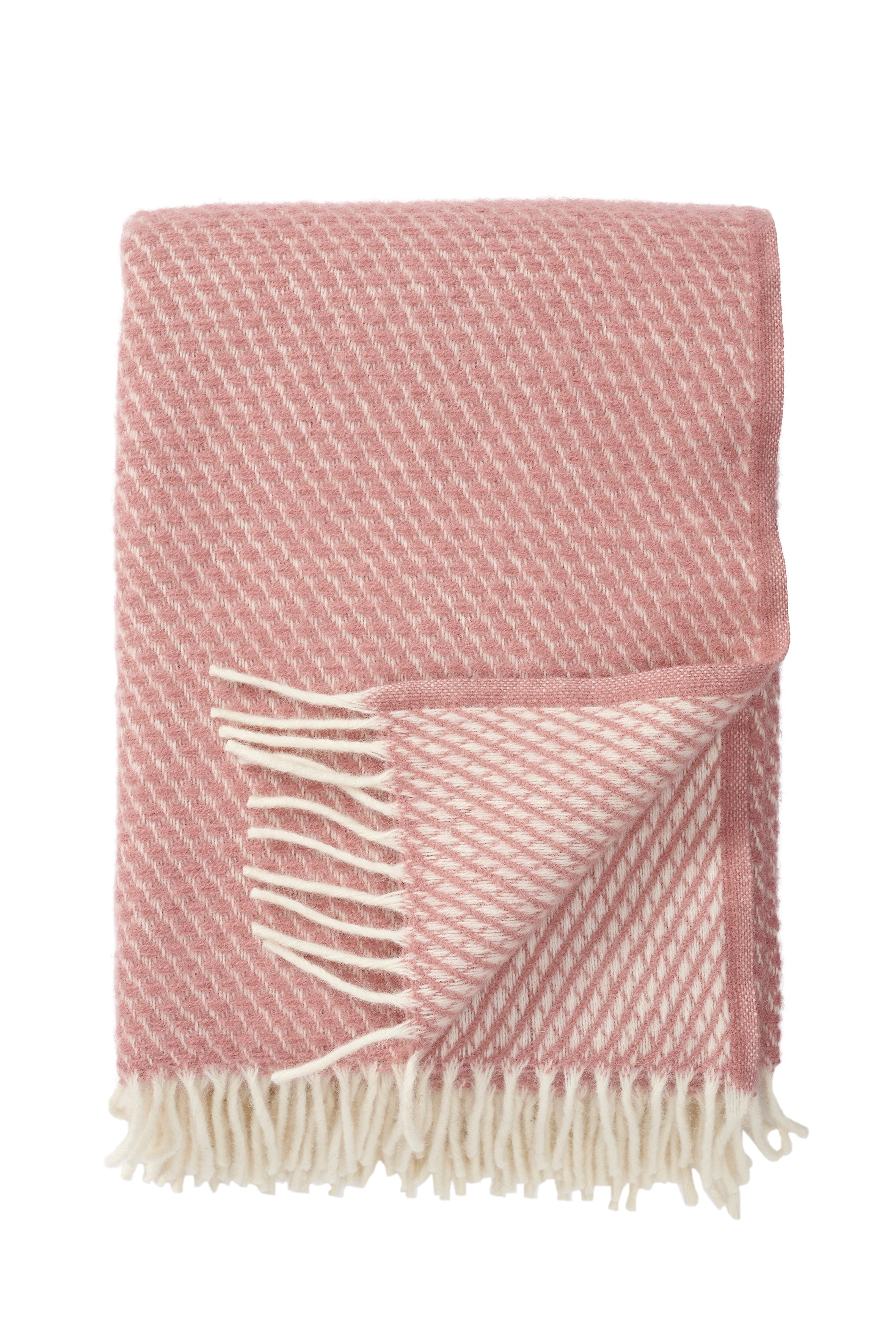 Klippan 100% wollen - deken Velvet - roze - 130x200cm