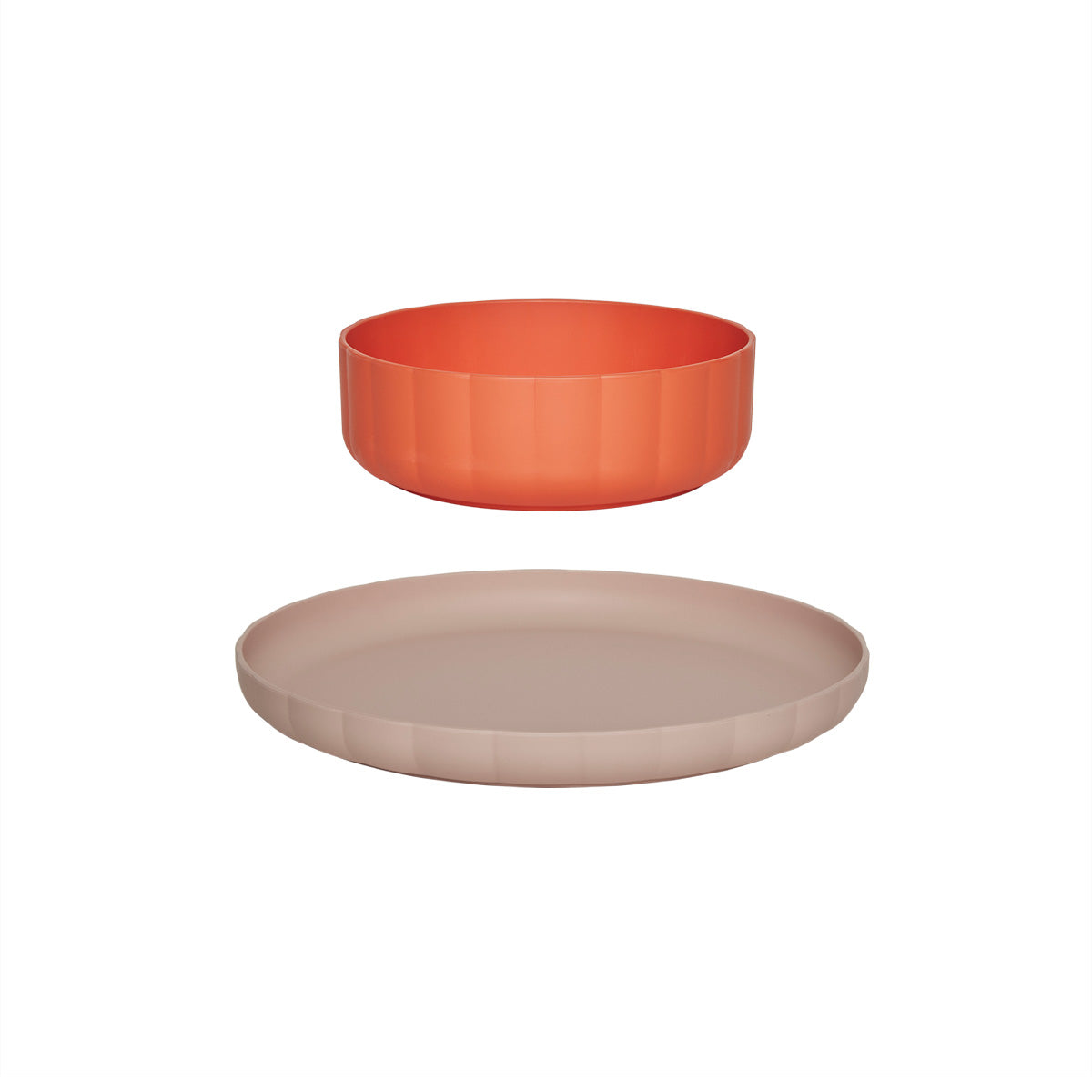 OYOY Bord en kom - Set van 2 - polyester