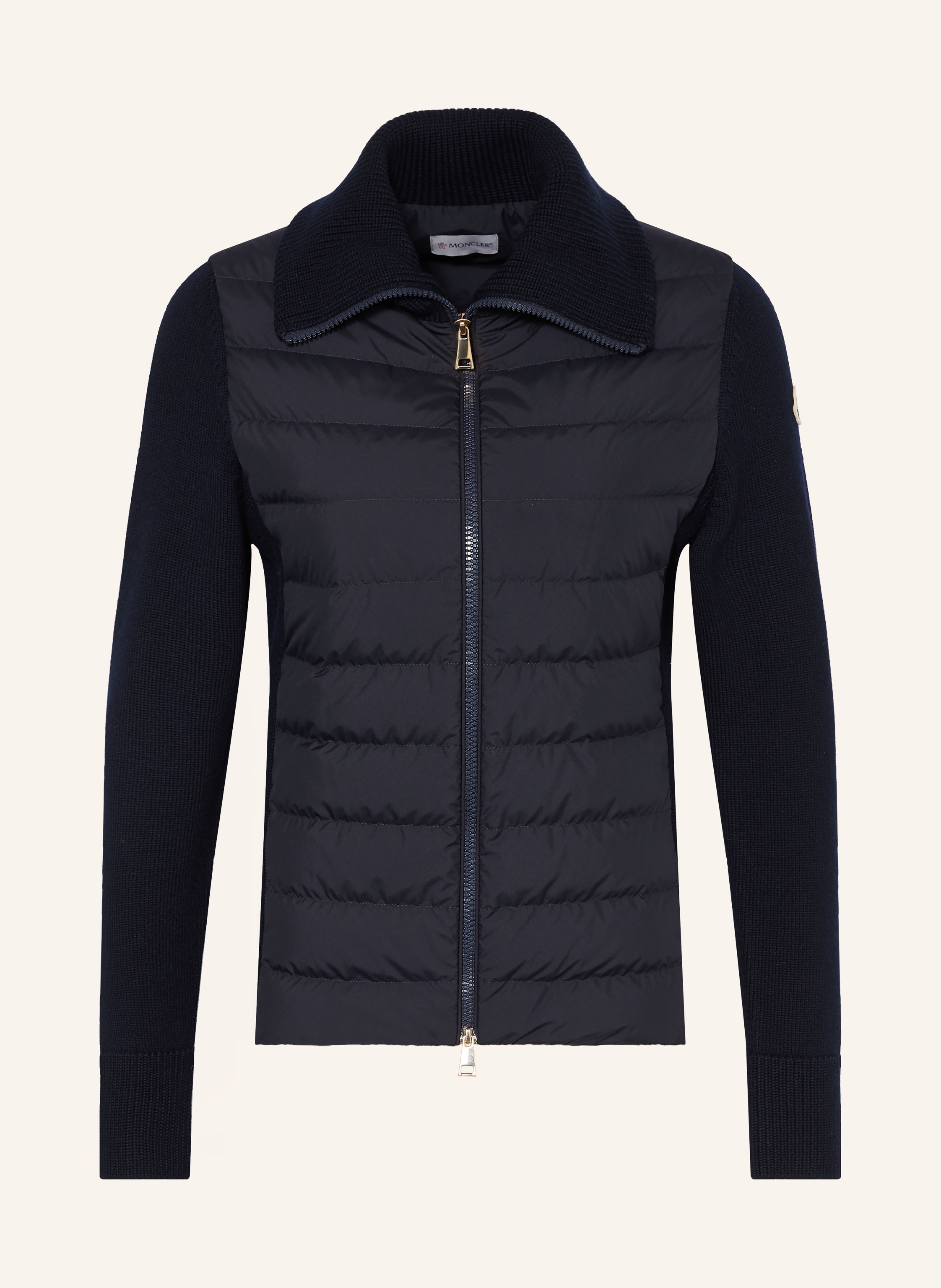 MONCLER Lightweight-Daunenjacke im Materialmix