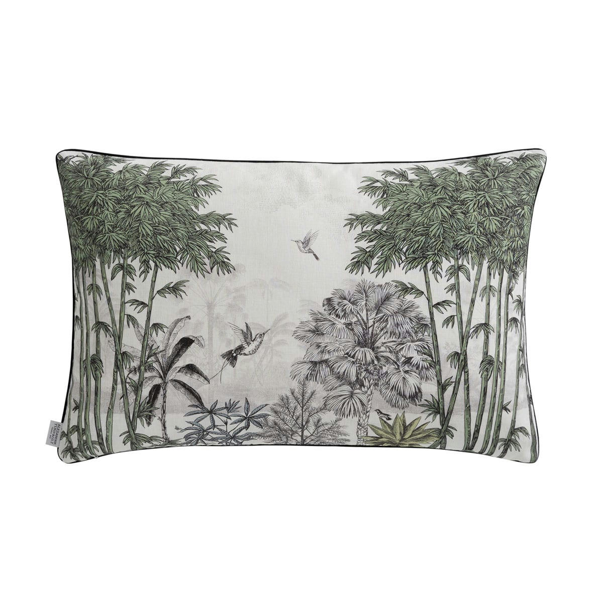 ILE AUX OISEAUX - Housse de coussin en lin blanc 40x60