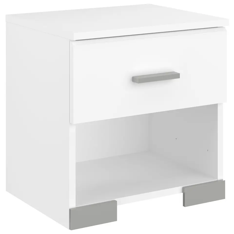 Nachtkastje Timo - 1 lade - wit