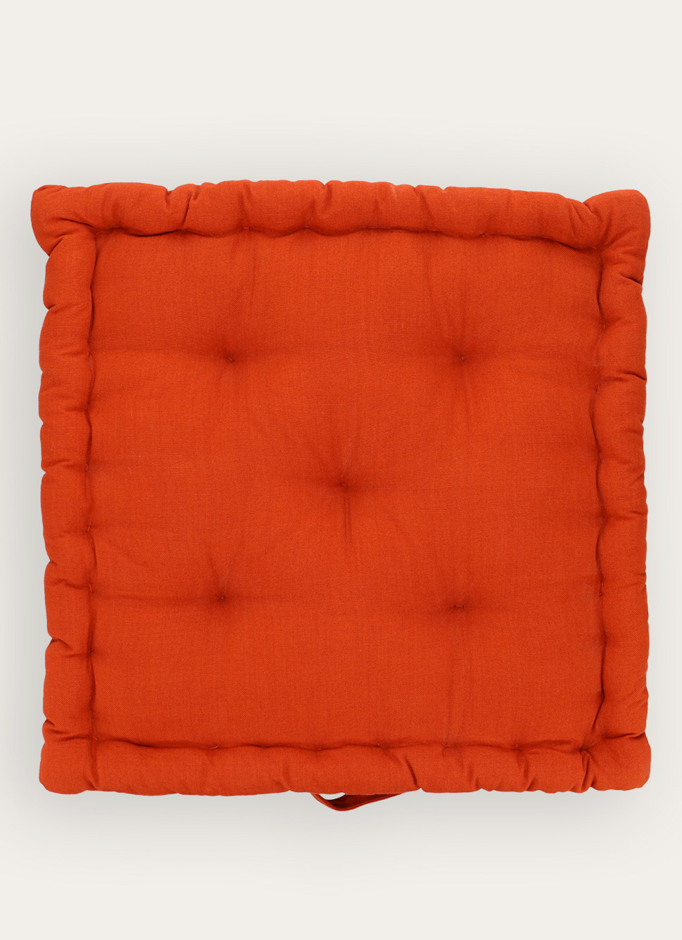 COUSSIN DE SOL EN COTON TERRACOTTA