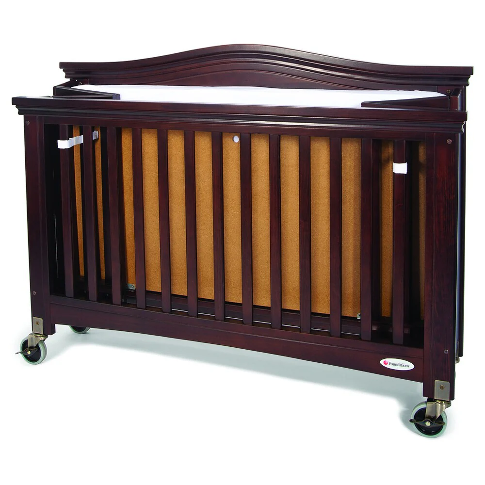 Foundations Royale EasyRoll Fixed-Side Folding Full-Size Crib
