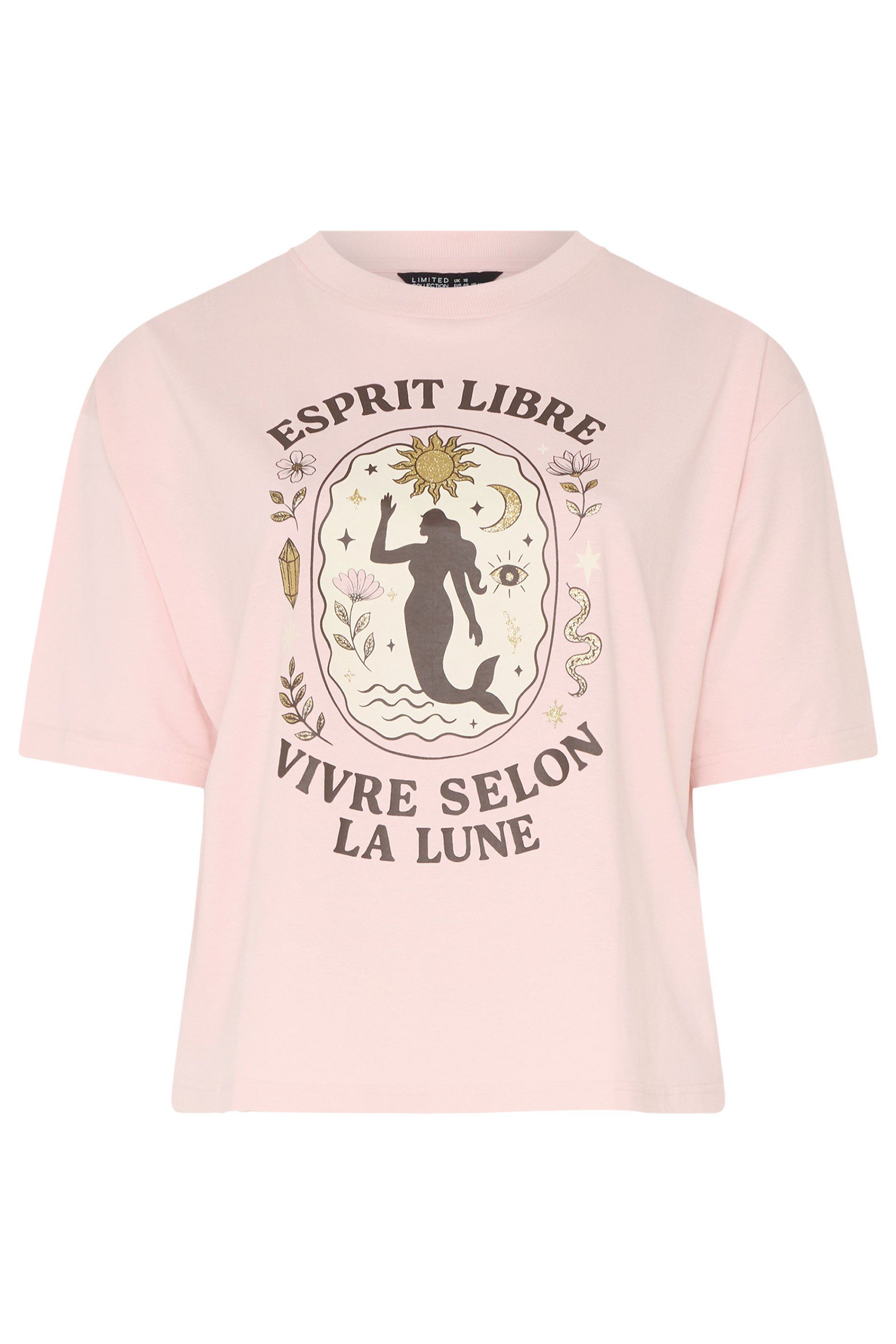 Yours Espirit Libre' Slogan T-Shirt