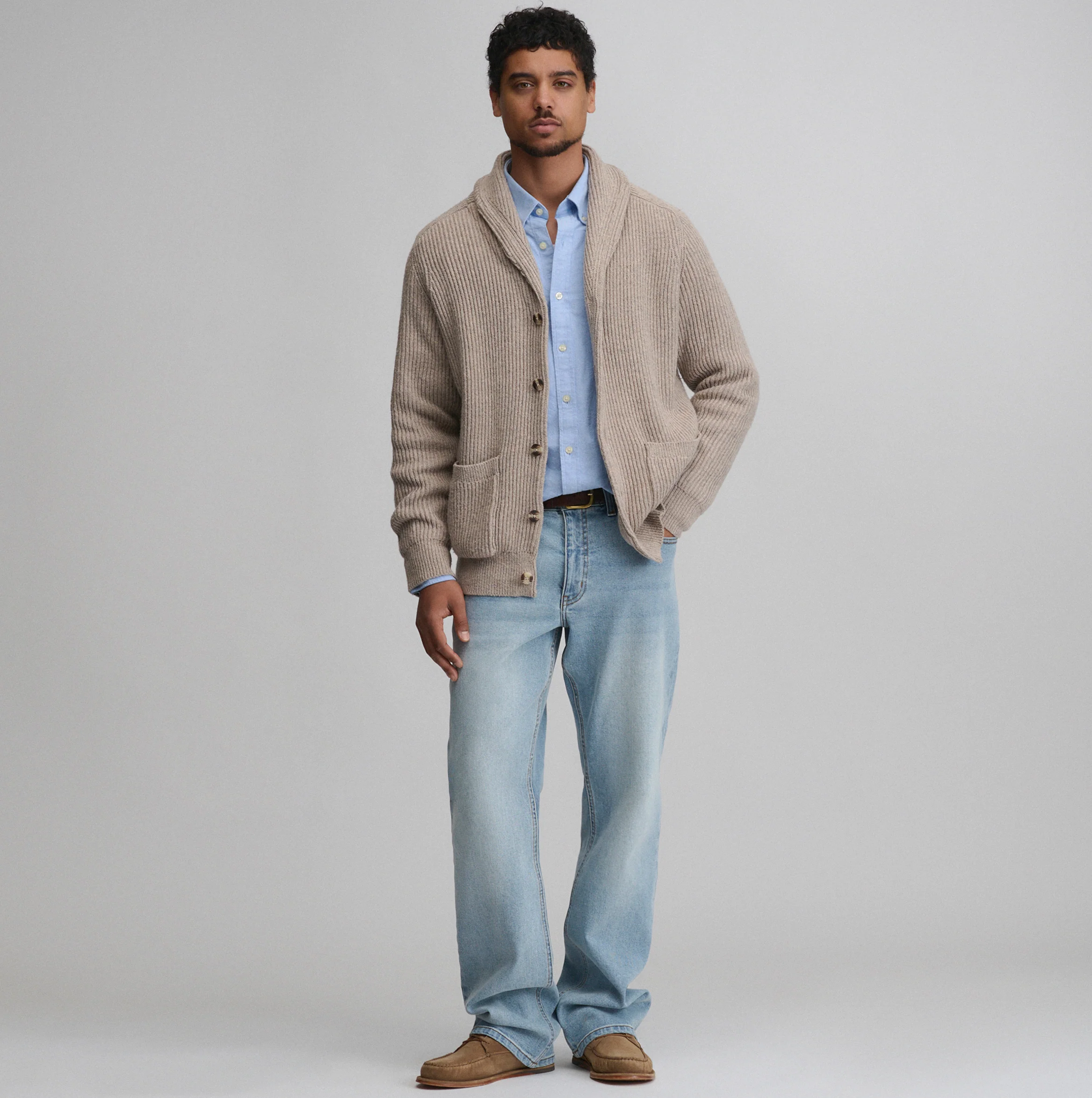 Men's Fletcher Bay Shawl Collar Cardigan Sweater