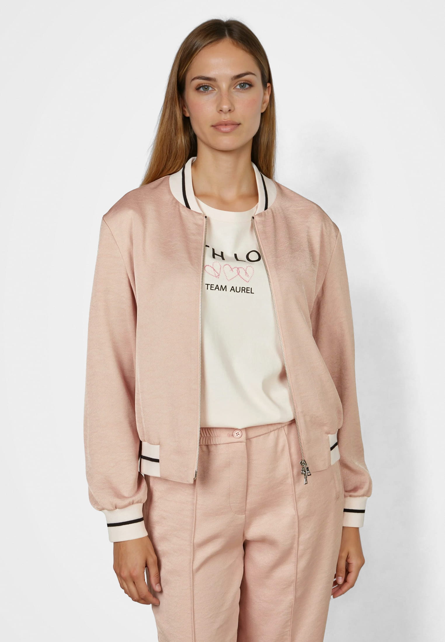 Blouson aus schimmerndem Twill