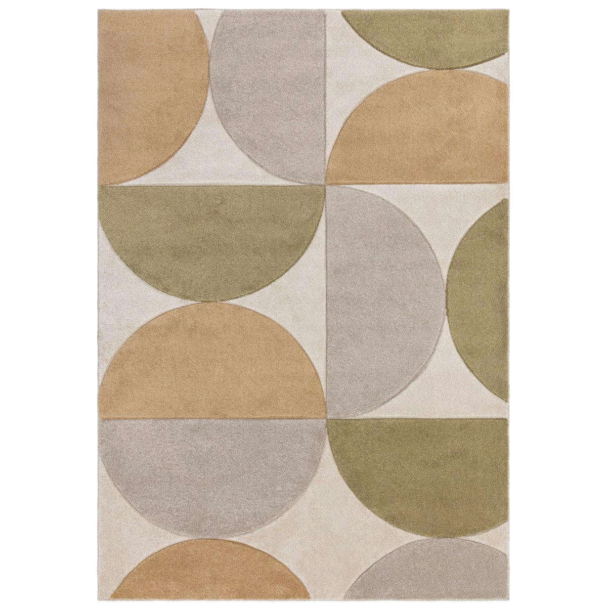 CURVO - Tapis de salon en polypropylène beige 120x170 cm